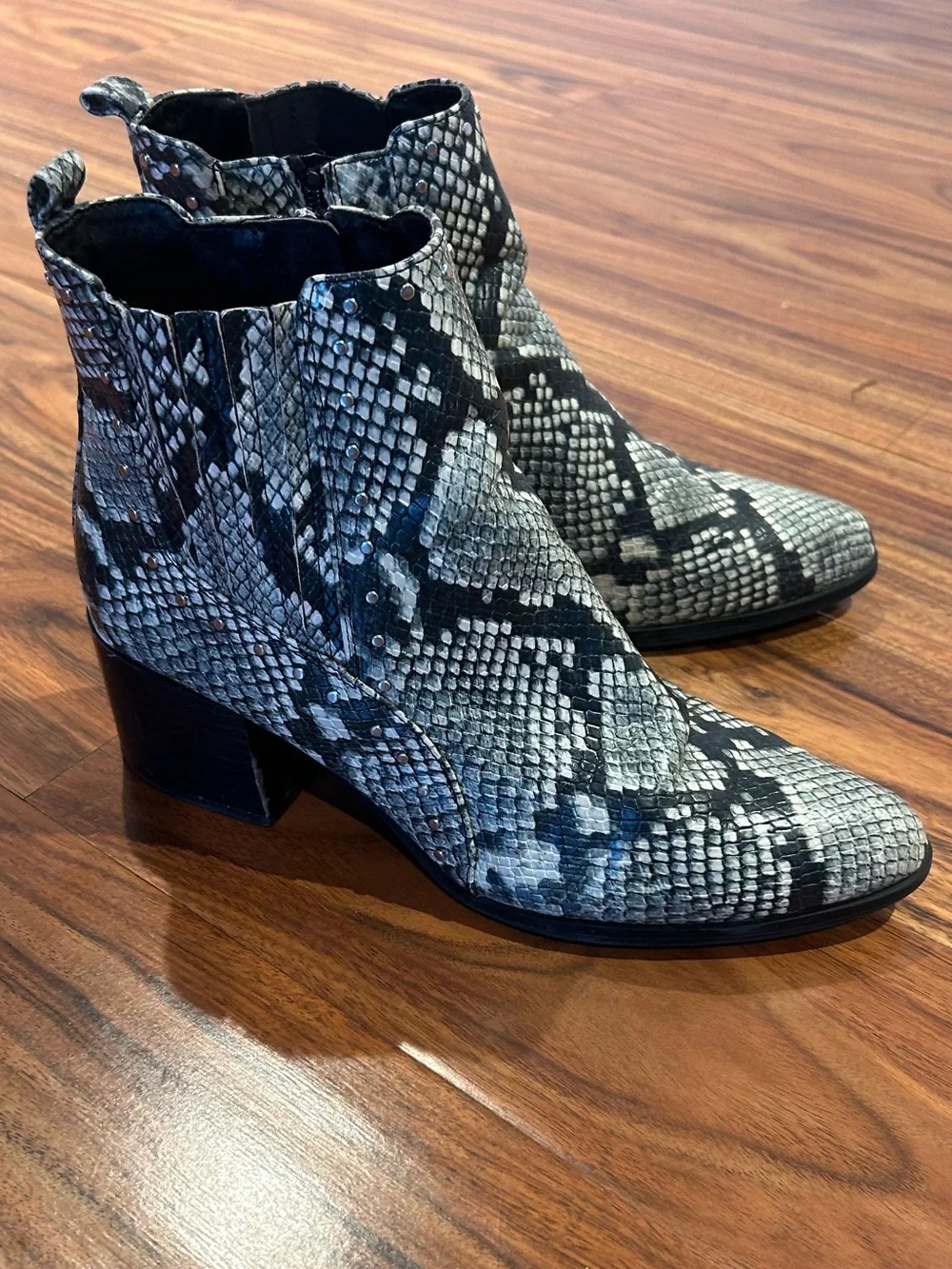 Circus Sam Edelman Jenna snake print boots booties ankle 9.5
